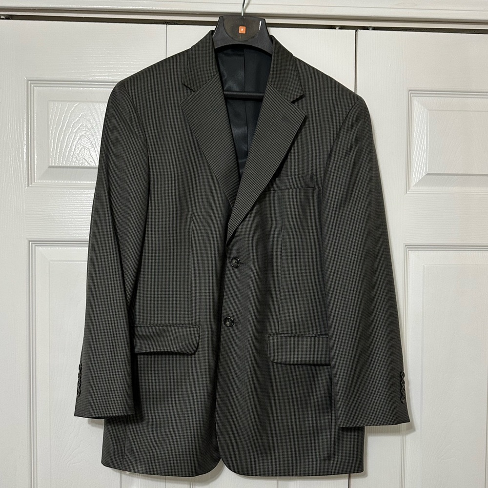 Stafford Gray Houndstooth sport coat 40R